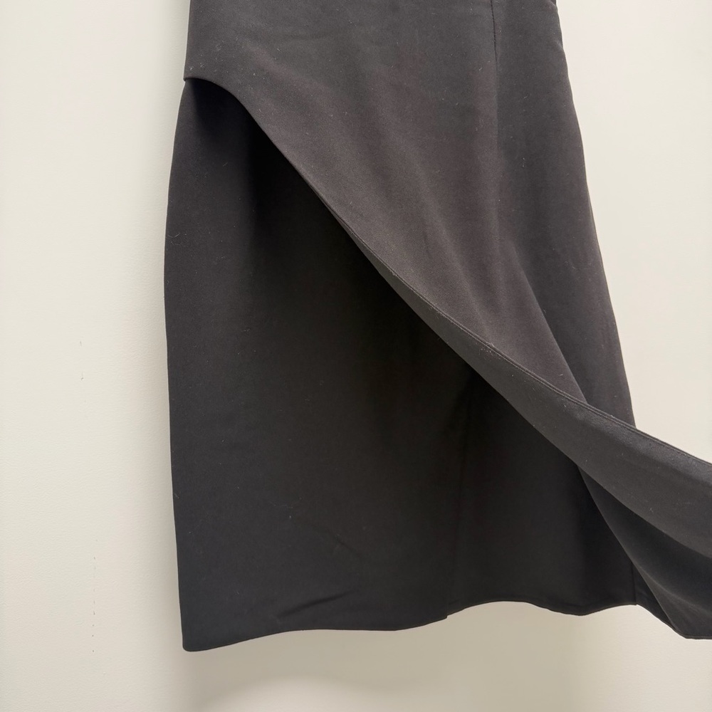 Sandro Faux Wrap Black Pencil Skirt Size 1 US Small - Picture 3 of 10